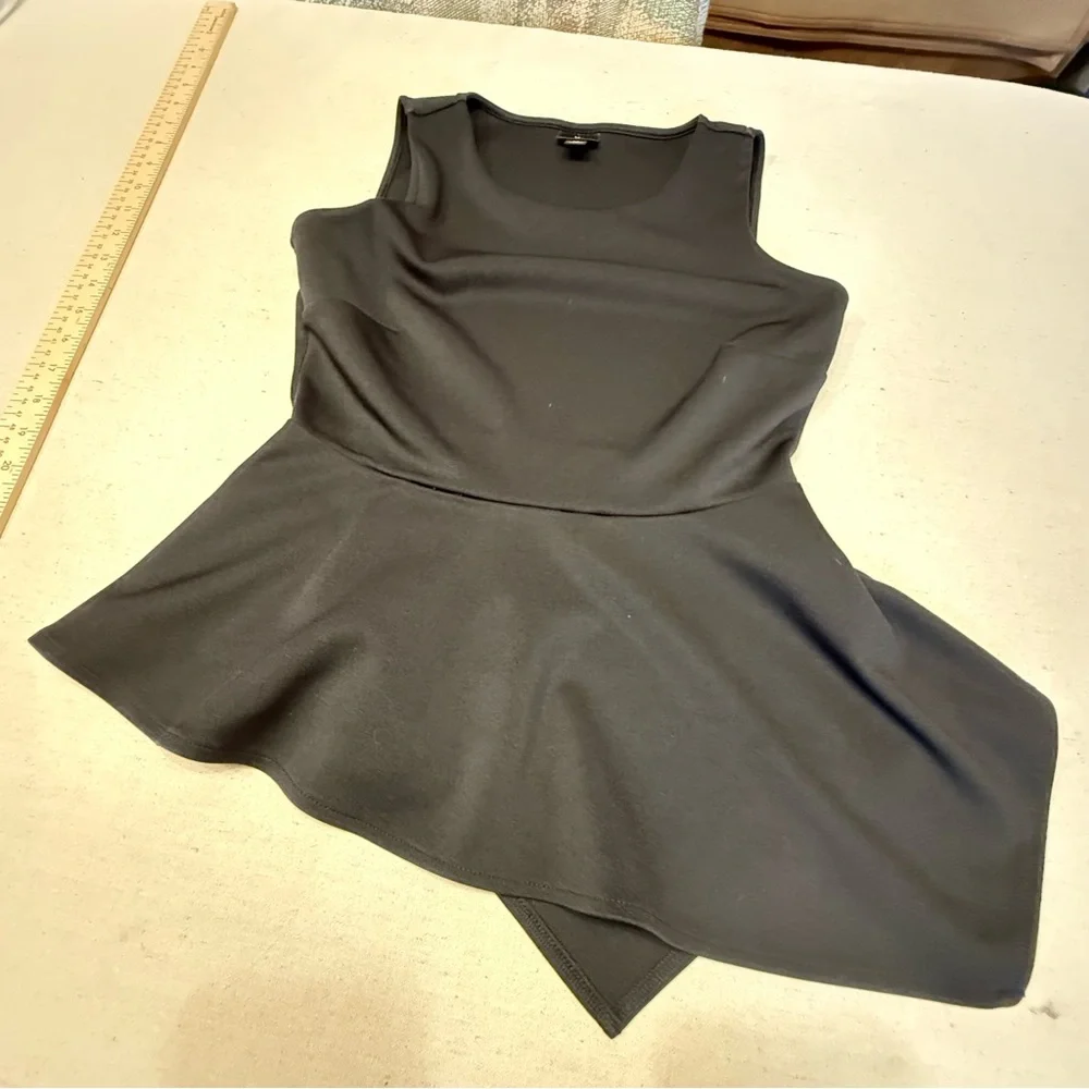 Elegant Black Sleeveless Peplum Top by Worthington Petite - Size PS - Picture 15 of 16
